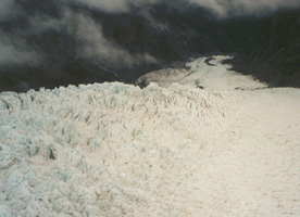 Franz Josef Glacier from the air