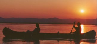 Canoeing on the Zambezi River